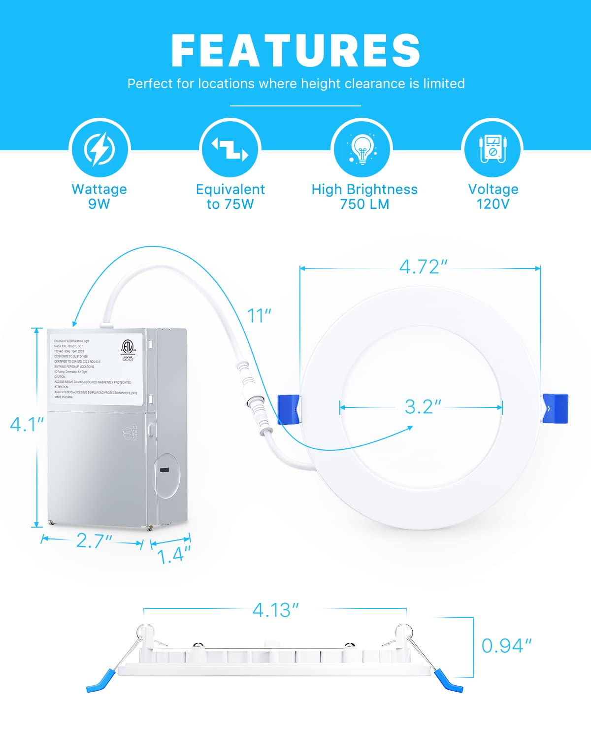 2. LED panel od 4 inča