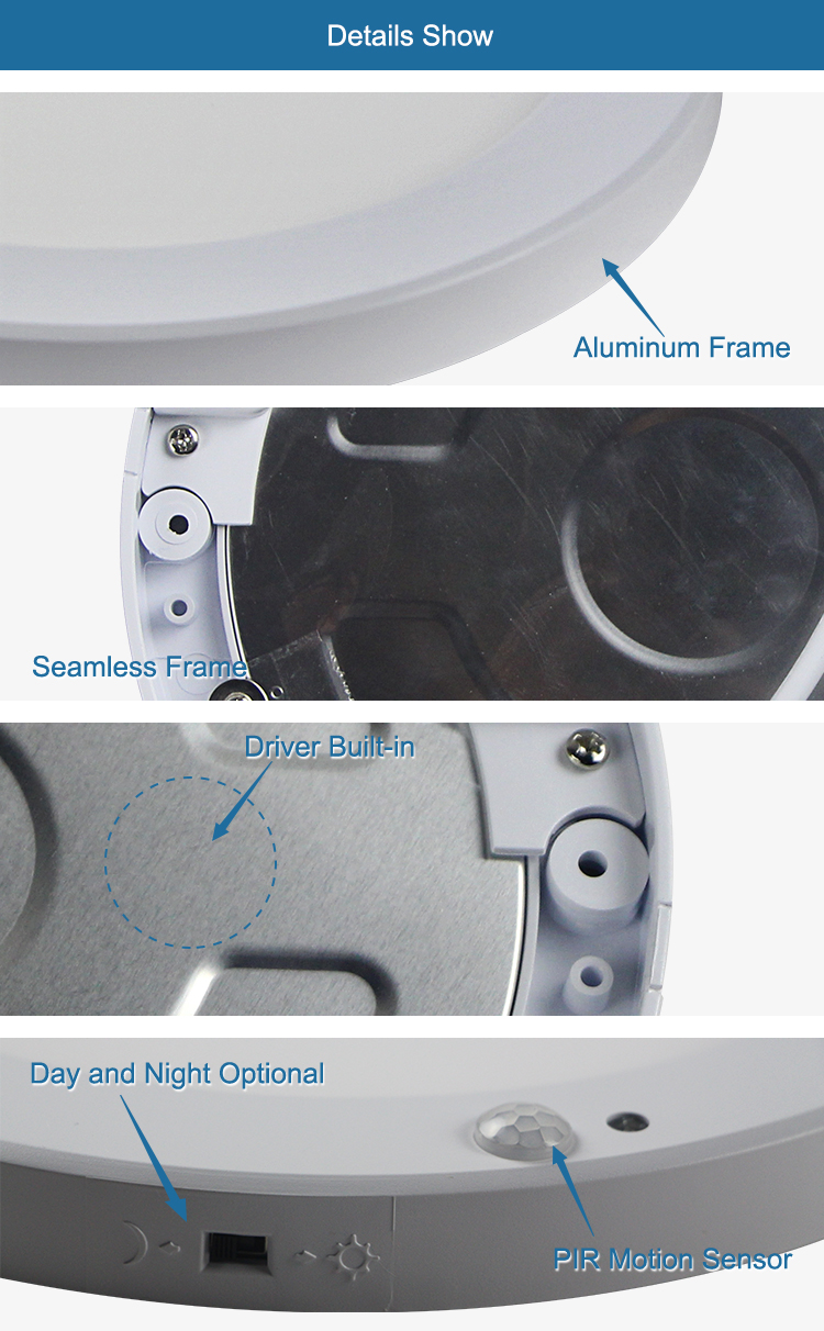 2. sensor rundt led panel