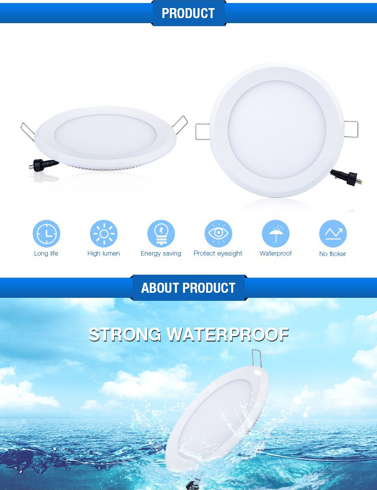 1. ip65 led panel downlight