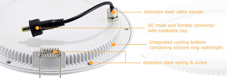 4. 145mm ip65 led પેનલ ડાઉન લાઇટ