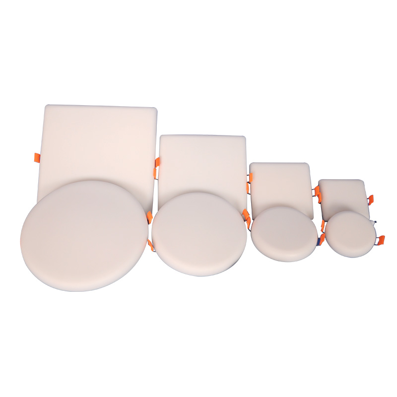 1. recessed frameless round led panel