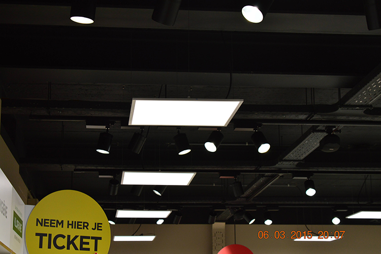 9. suspended led panel installation example
