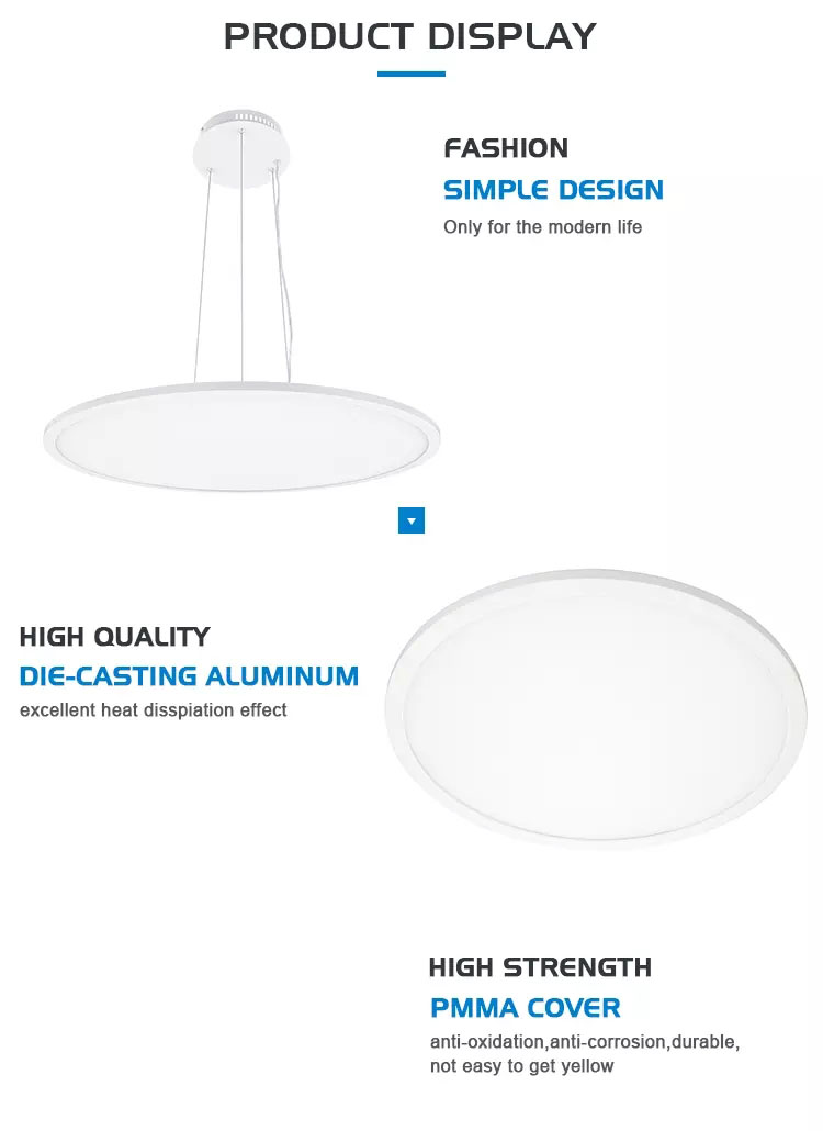 1. 36w round led panel downlight 400mm