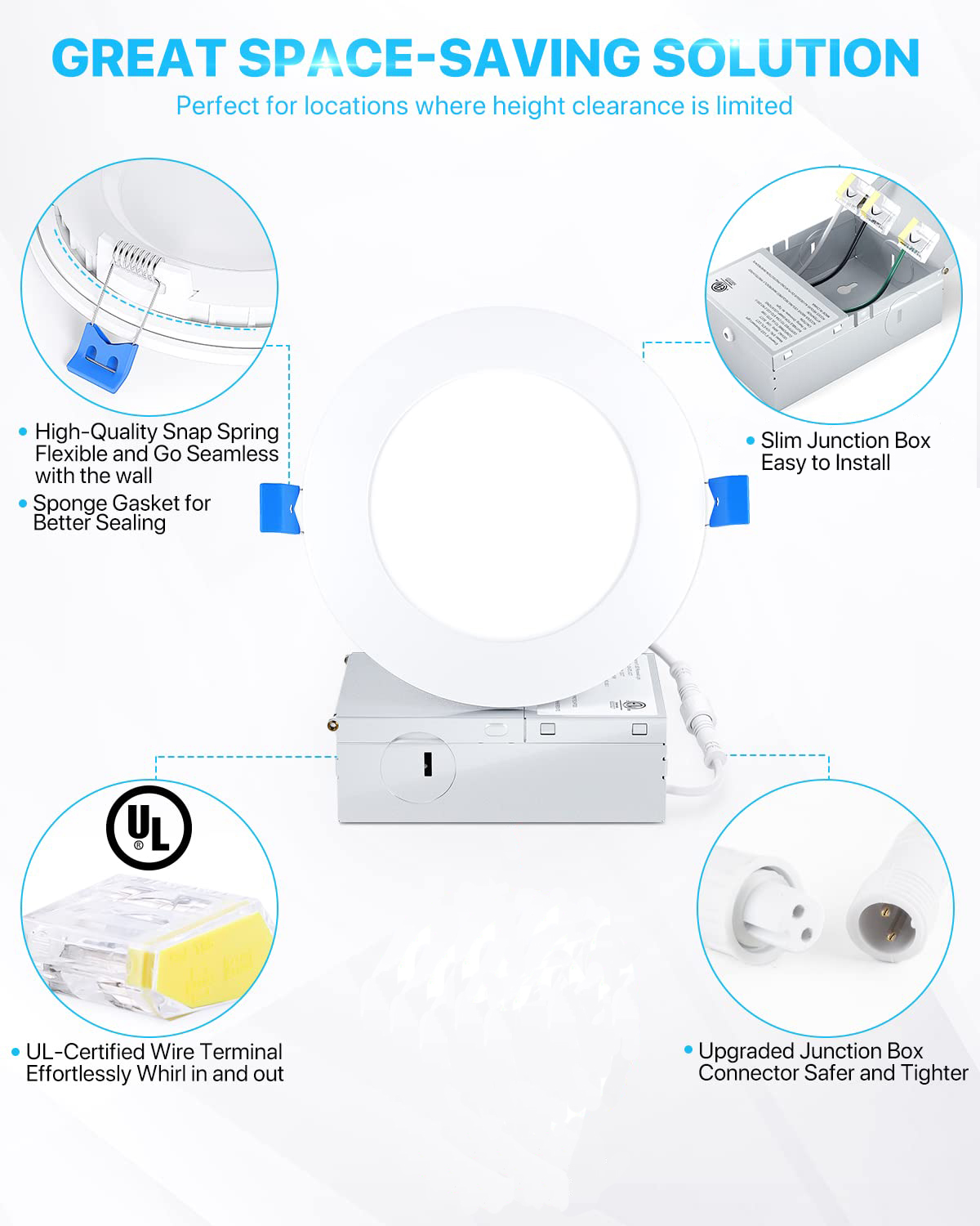2. round led ceiling downlight