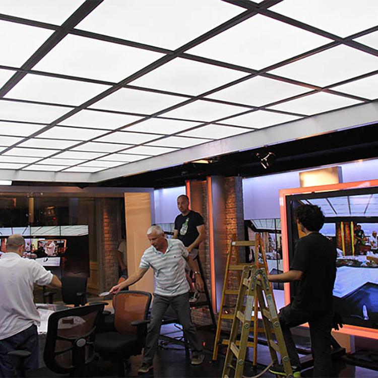 8. ugr19 led panel light for TV station lighting