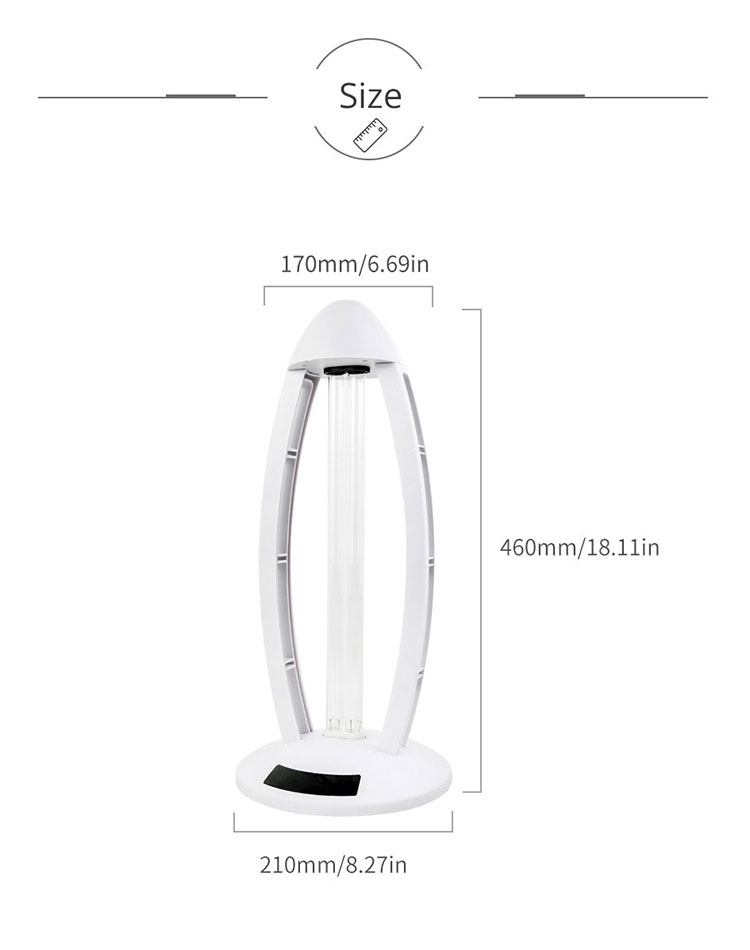 15.uv disinfection lamp room sterilization size