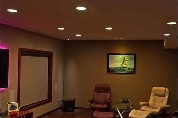 13. Italy Customer Installed Round LED Ceiling Panel Light at his home