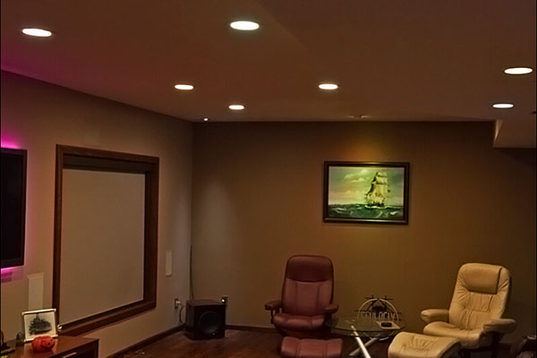 13. Italy Customer Installed Round LED Ceiling Panel Light at his home