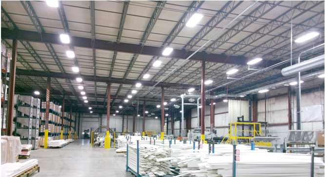 7. hanging led troffer light