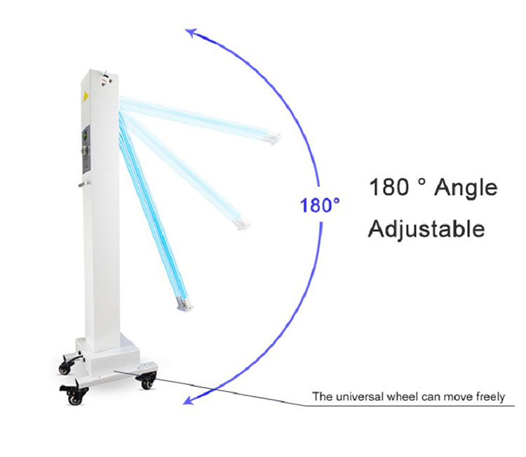 4.lampa germicida led uvc mobil 80w