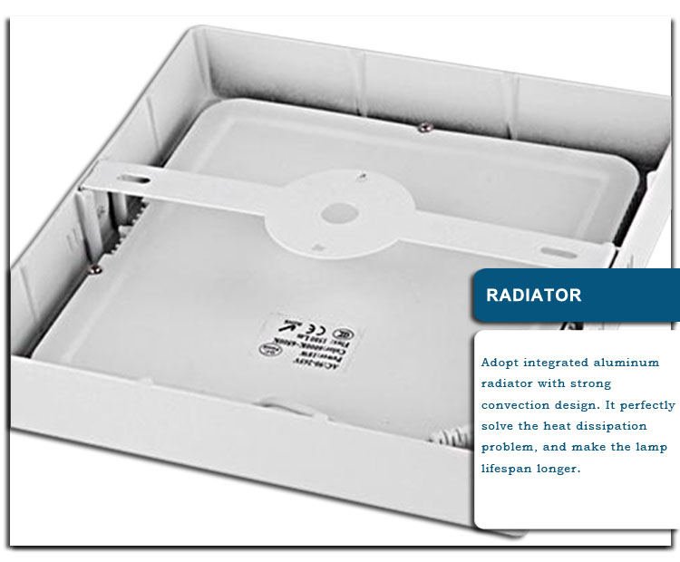 4. frèam geal air a stiùireadh downlight pannal