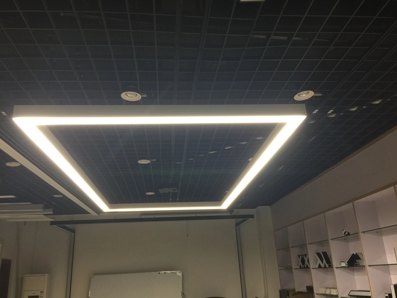 9. suspended led linear light
