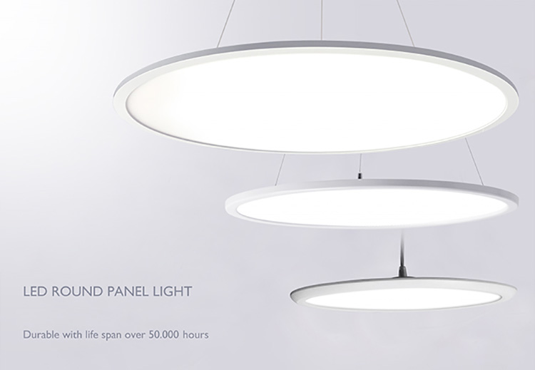 3. Panel de luz de techo LED redondo de 48w 600 mm