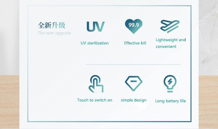 10.portable handheld uv disinfection lamp for home