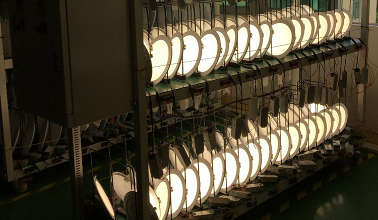 5. round led panel light testing 3w