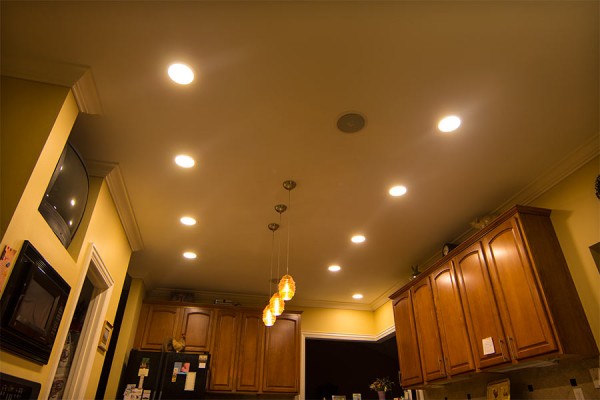 Round LED Panel Light in Kitchen-1